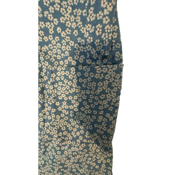 Twinkle By Wenlan Jacket Womens Size Medium Blue Floral Textured Long Overcoat . - Picture 8 of 9